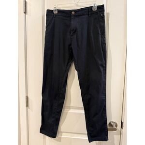 Birddogs Mens Navy Blue Stretch Chino Pants Size 32x30 Slim Straight Performance